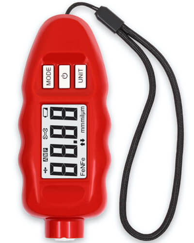 Толщиномер CARSYS DPM-816 Pro с чехлом (красный) Толщиномер CARSYS DPM-816 Pro с чехлом (красный)