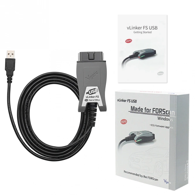 Диагностический адаптер Vgate vLinker FS ELM327 для Ford FORScan HS/MS-CAN