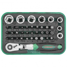 Набор торцевых головок 1/4&amp;quot;DR, вставок-бит 1/4&amp;quot;DR, 40 предметов