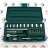 Набор головок торцевых Jonnesway S04H2721S 1/4&amp;quot;DR, 4-13 мм, 21 предмет