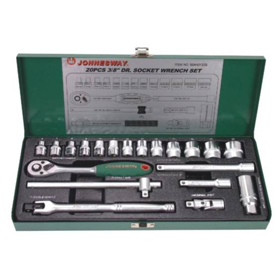 Набор головок торцевых Jonnesway S04H3120S 3/8&amp;quot;DR, 6-23 мм, 20 предметов