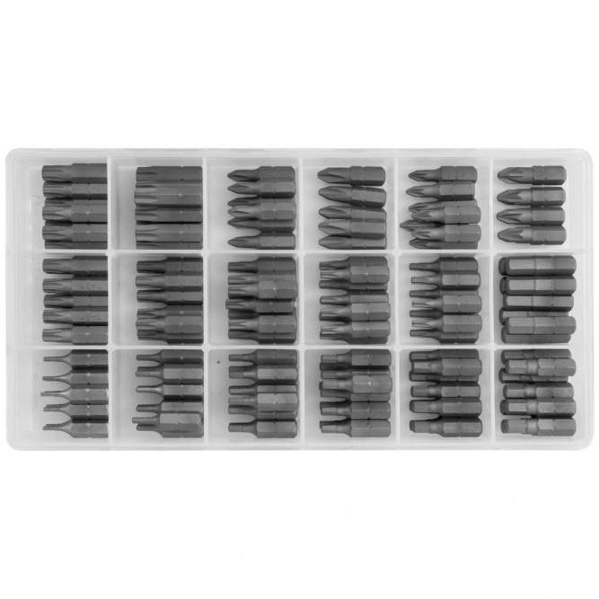 Комплект вставок-бит Jonnesway 1/4&amp;quot;DR, 18 видов по 10 штук