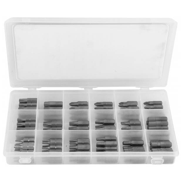 Комплект вставок-бит Jonnesway 1/4&amp;quot;DR, 18 видов по 10 штук