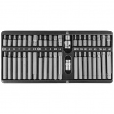Набор вставок-бит 10 мм H4-12 мм, Torx Т20-Т60, Spline М5-М12