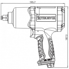 Пневматический гайковерт Thorvik AIW1268 1/2&amp;quot;