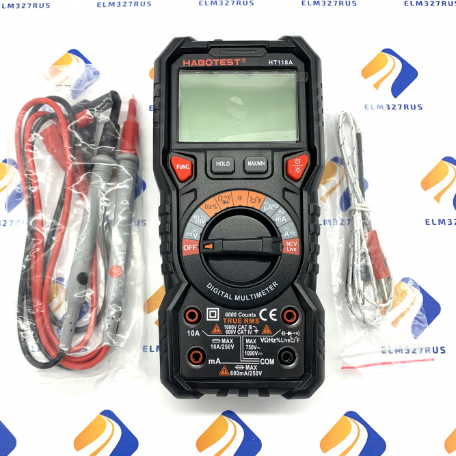 Цифровой мультиметр Habotest HT118A, True RMS