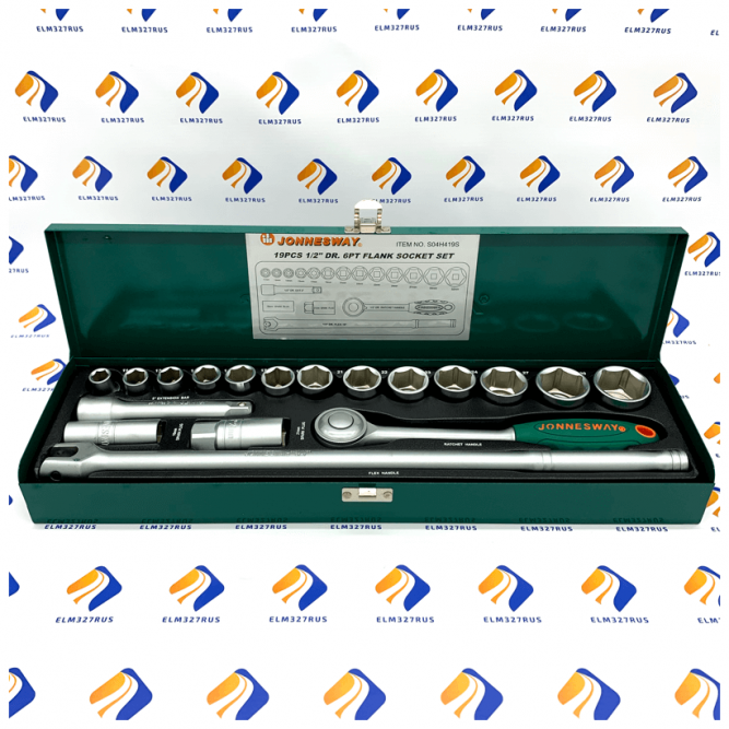 Набор головок торцевых Jonnesway S04H419S 1/2&amp;quot;DR, 11-32 мм, 19 предметов