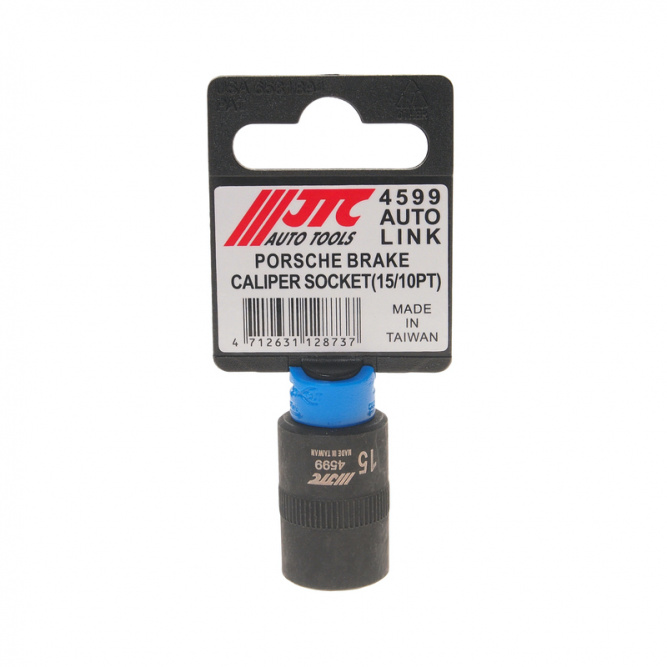 Головка для демонтажа суппортов на PORSCHE 1/2&amp;quot; DR, 15 ммx10PT, длина 30 мм. JTC-4599