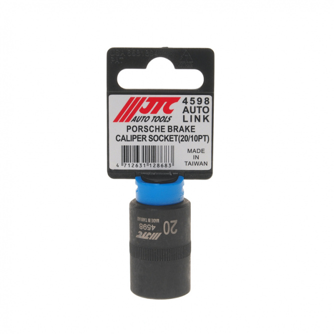 Головка для демонтажа суппортов на PORSCHE 1/2&amp;quot; DR, 20 ммx10PT, длина 38 мм. JTC-4598