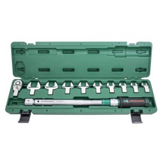 Динамометрический ключ Jonnesway 1/2"DR с насадками 13-30 мм, 40-200 Нм