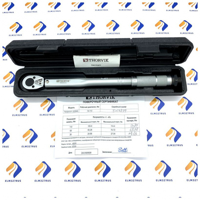 Динамометрический ключ Thorvik TW381911 3/8&amp;quot;DR, 19-110 Нм