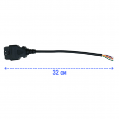 Штекер OBD2 (папа) с проводом