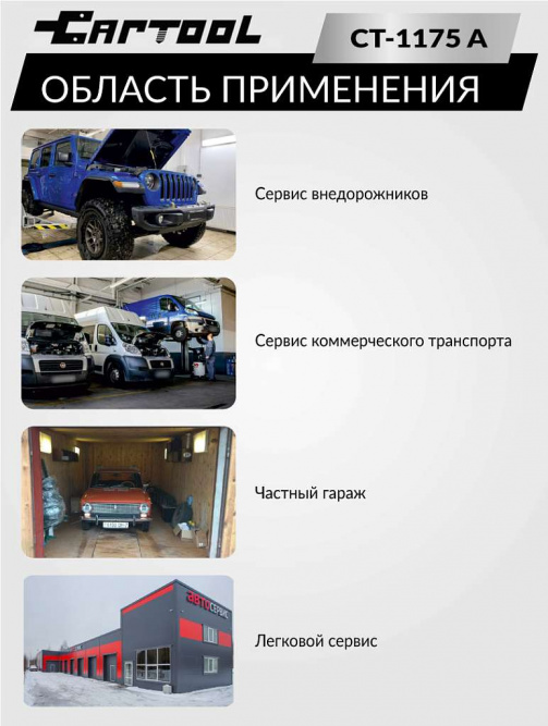 Набор для проверки герметичности системы охлаждения расширенный Car-Tool