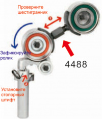 Приспособление для фиксации натяжного ролика Toyota JTC-4488